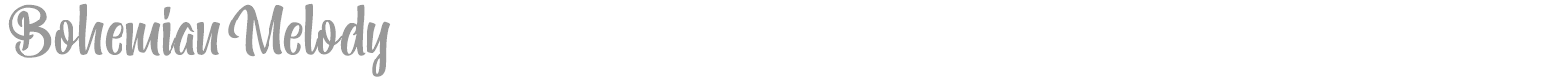 Bohemian Melody font preview